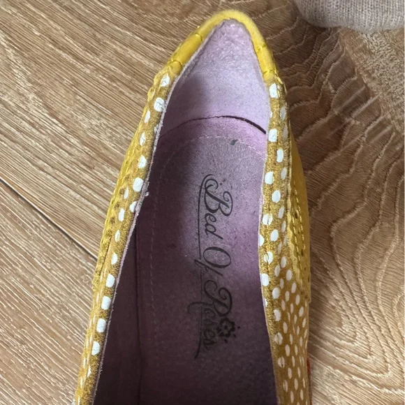 Irregular Choice Floral Yellow Oxford Shoes - Picture 6 of 8